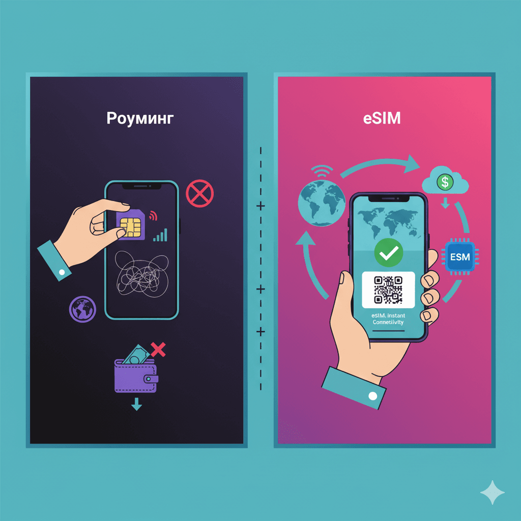 Сравнение между eSIM и роуминг при пътуване до Израел